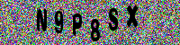 Blue Captcha Image